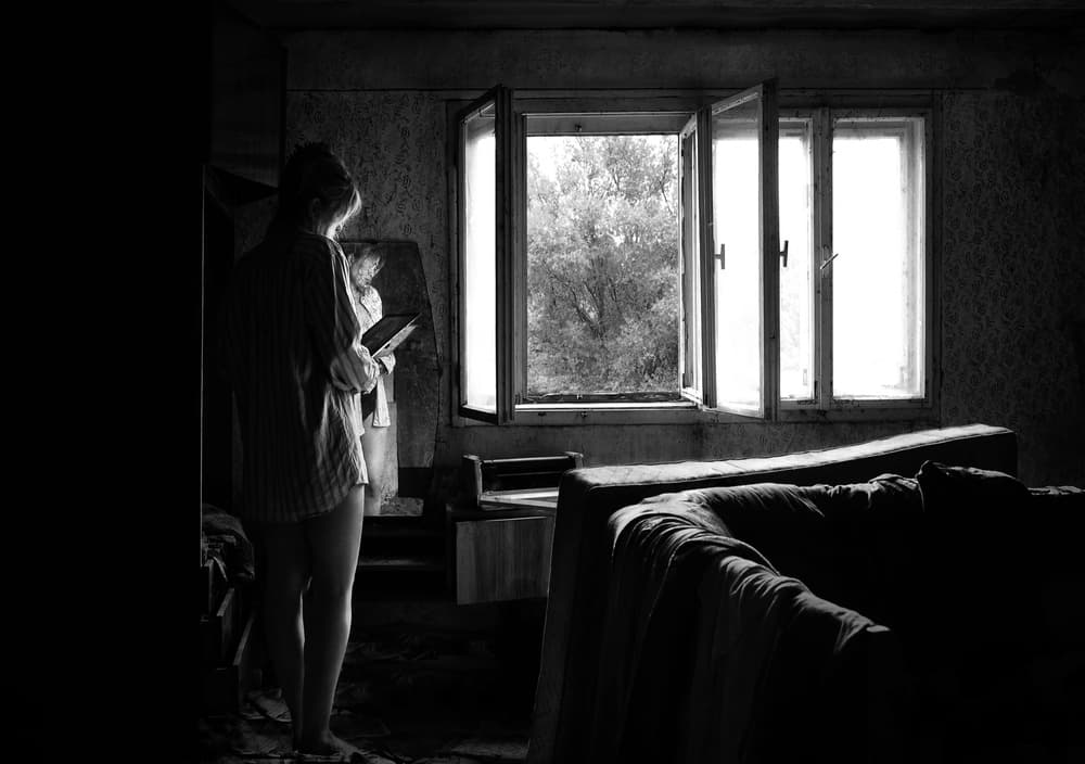 Woman By Window Light by Samanta Krivec — canvas wall art