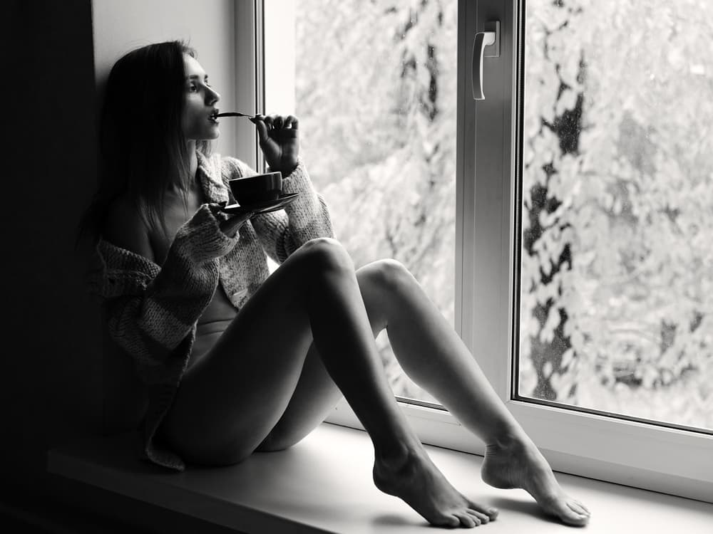 Cozy Winter Window by Gene Oryx — canvas wall art