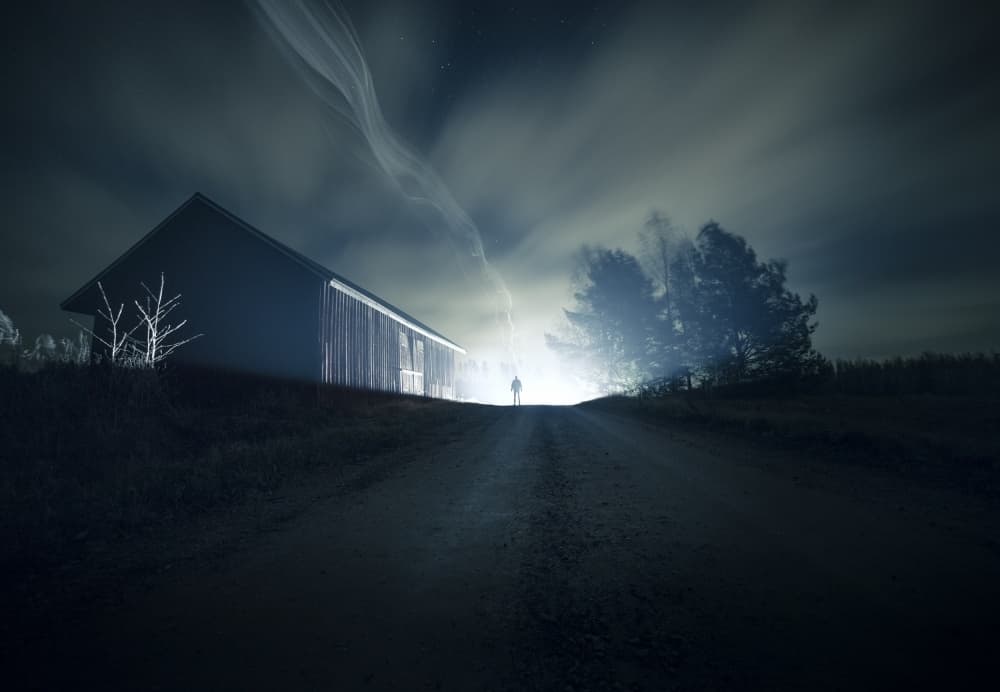 Mysterious Night Light by Mika Suutari — canvas wall art