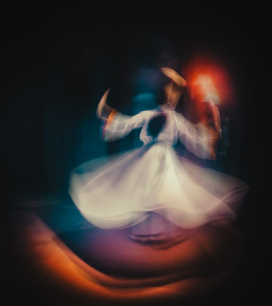 Whirling Dervish Motion by Asmaa ElTouny — canvas wall art