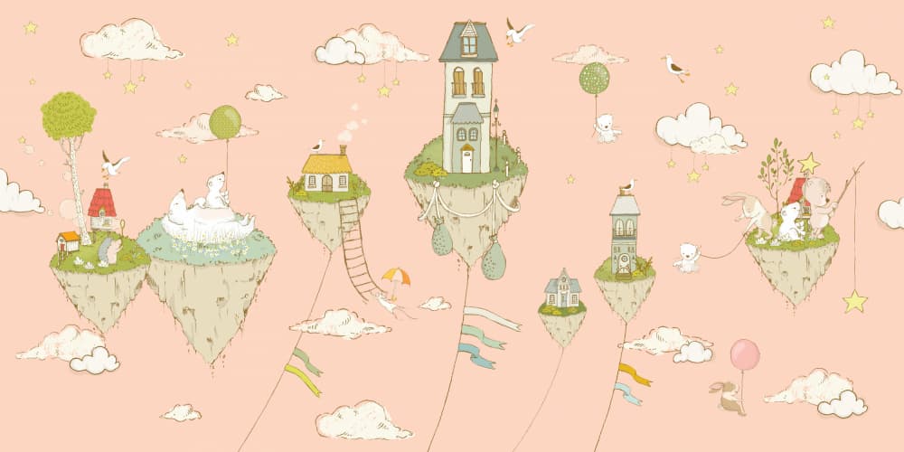 Floating Island Friends by Sue Skellern — canvas wall art
