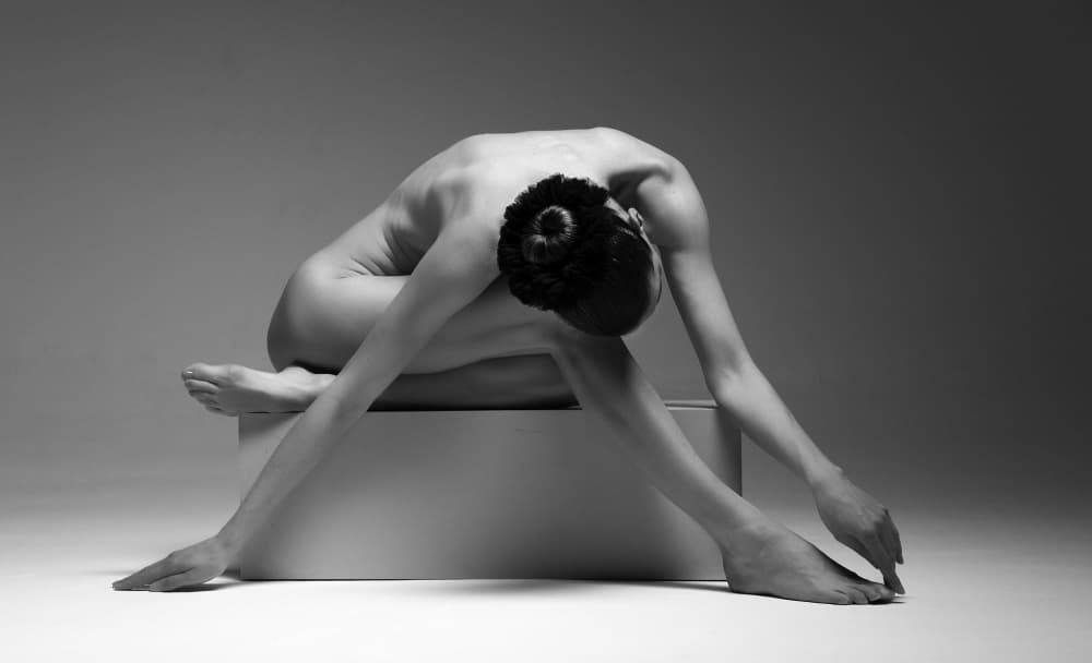 Flexible Nude Study by Enis Onur — canvas wall art