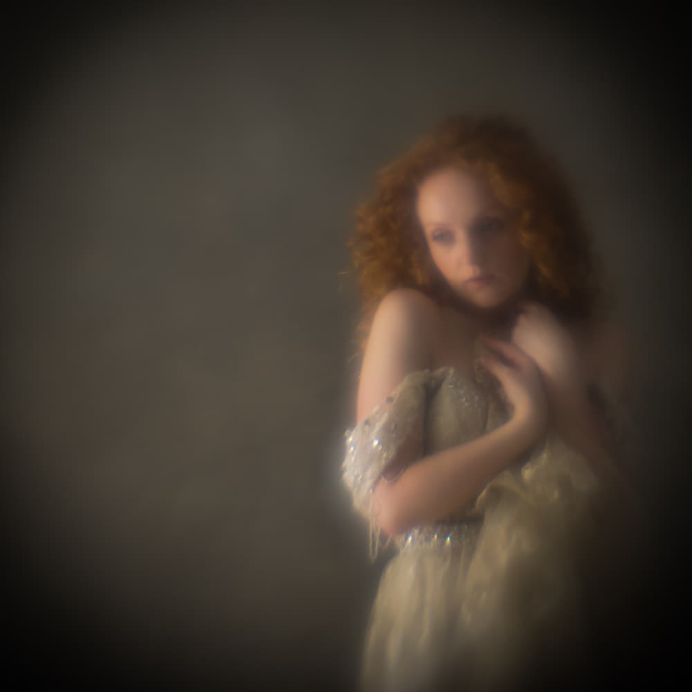 Ethereal Redhead Portrait by Mel Brackstone — canvas wall art