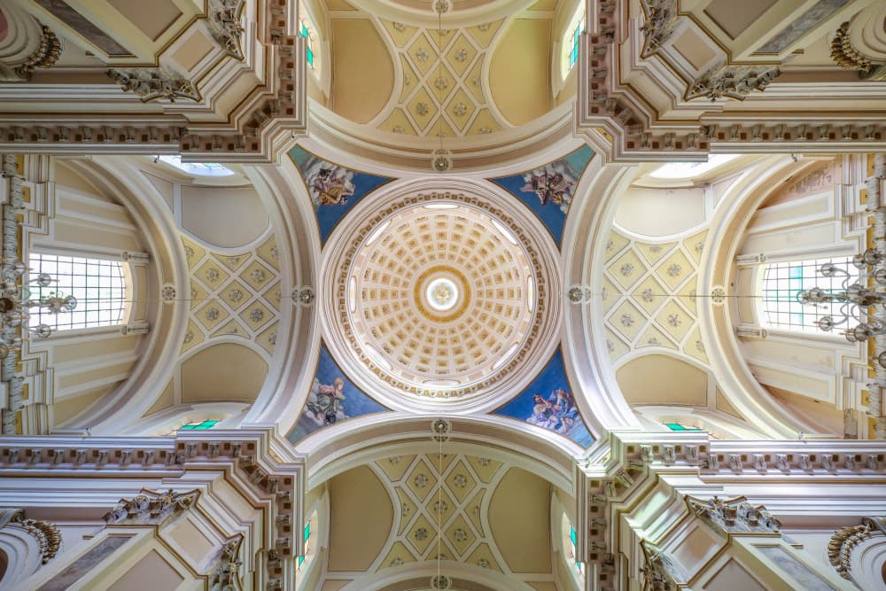 Grand Ornate Church Dome by Joshua Raif — canvas wall art