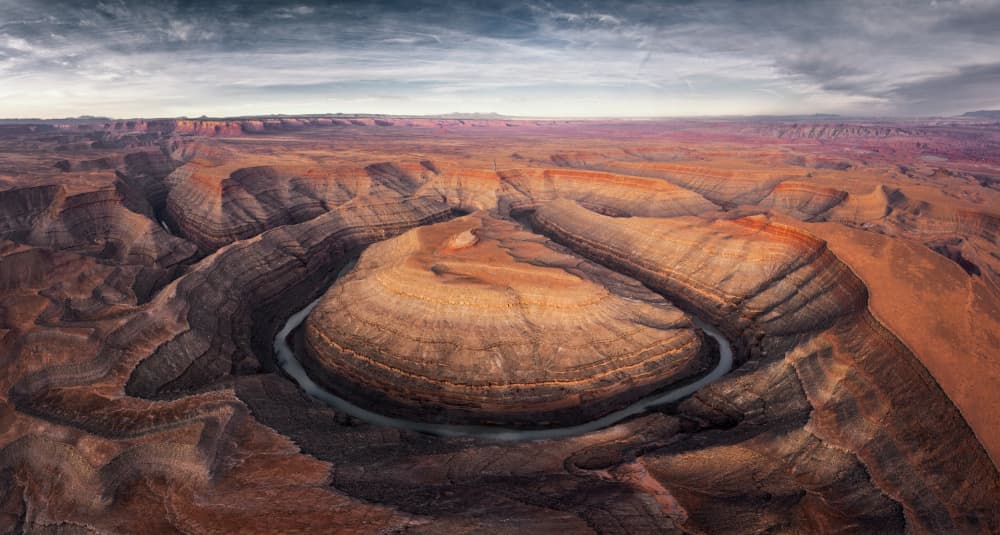 Majestic River Bend by Herbert Rong — canvas wall art