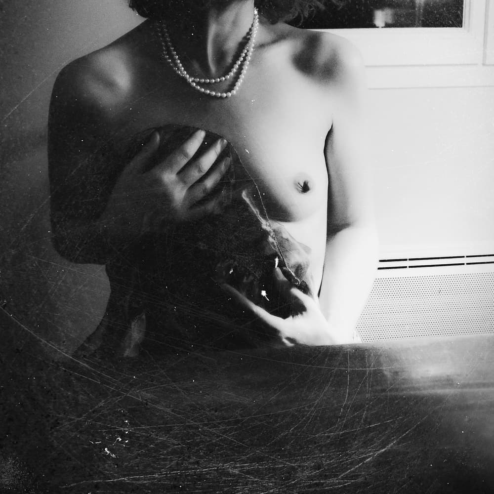 Pearls and Bare Grace by Bogdan Bouşcă — canvas wall art