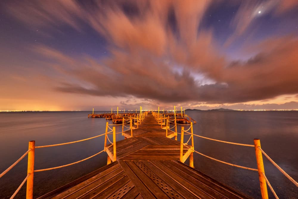 Twilight Ocean Pier by Jose Antonio Triviño Sanchez — canvas wall art