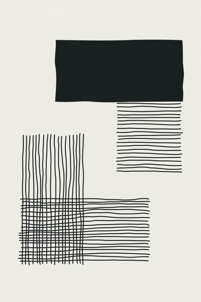 Abstract Line Blocks by jay stanley — canvas wall art