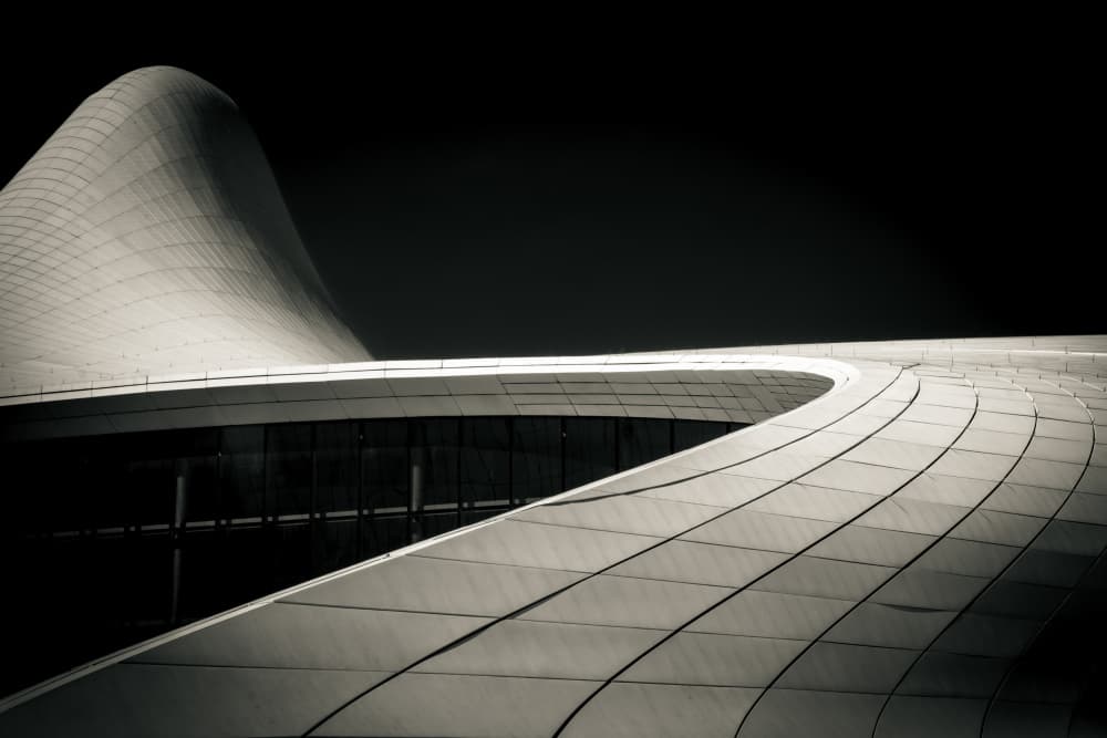 Sleek Modern Architecture by Zina Heg — canvas wall art