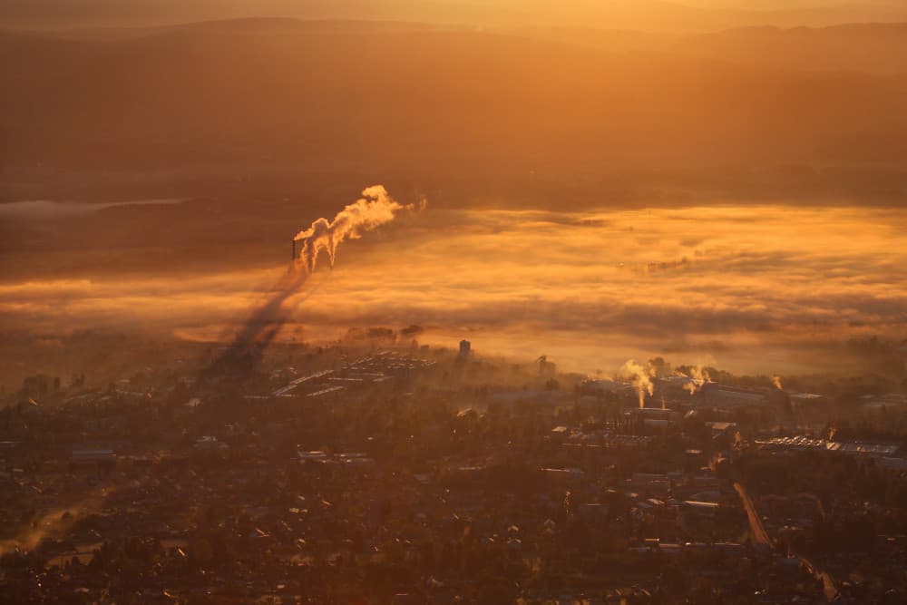 Golden City Sunrise by Karol Nienartowicz — canvas wall art