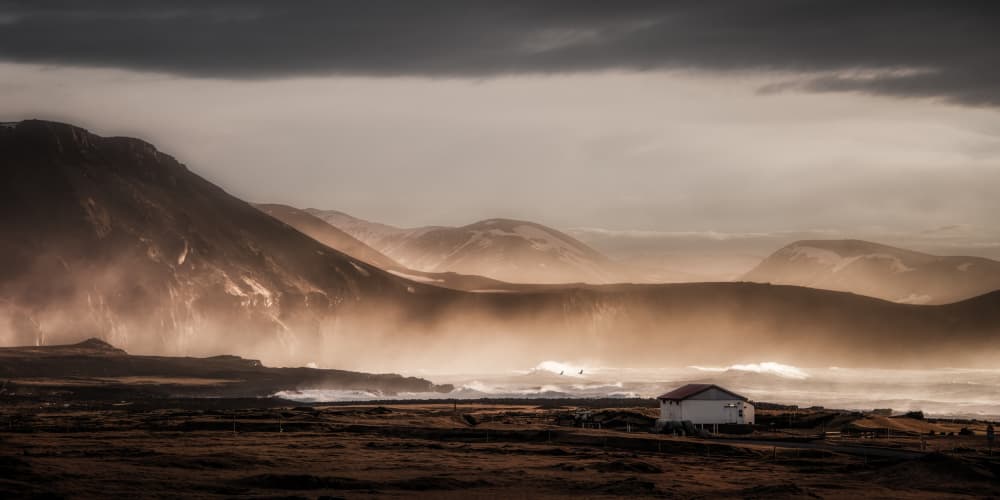 Isolated Coastal Home by Piet Haaksma — canvas wall art