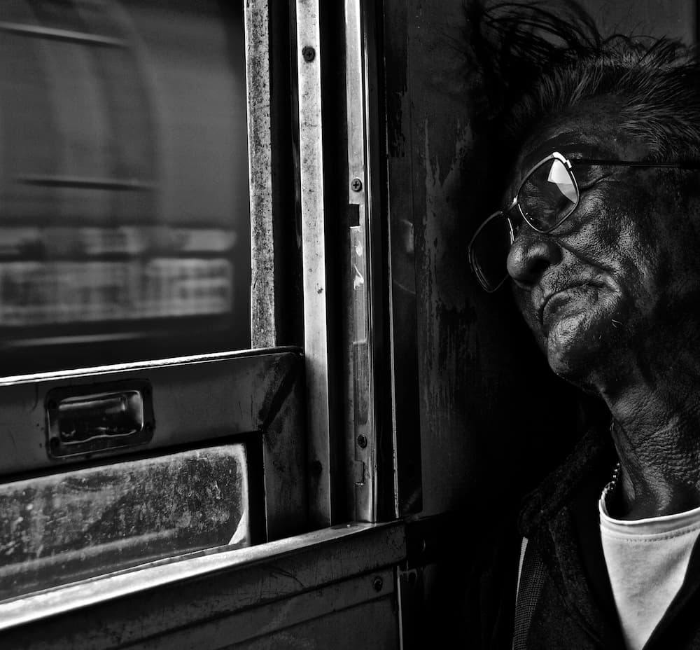 Pensive Train Journey by Erik Schottstaedt — canvas wall art