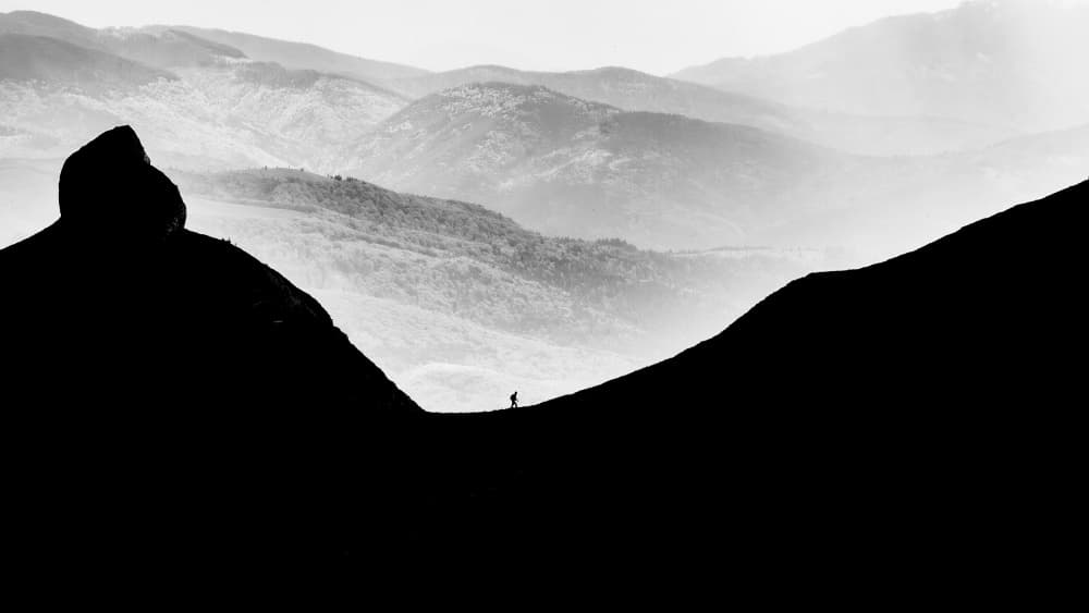 Misty Mountain Solitude by Robert Istodor-Iocsa — canvas wall art