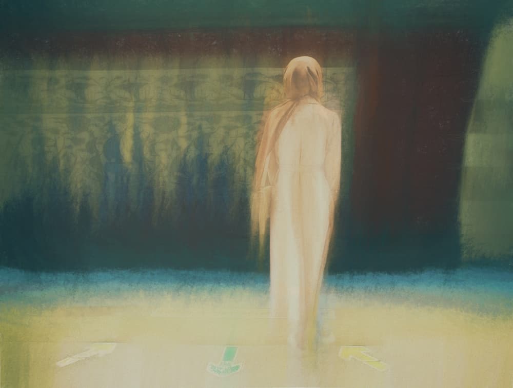Ethereal Figure's Journey by Todor Tanev — canvas wall art