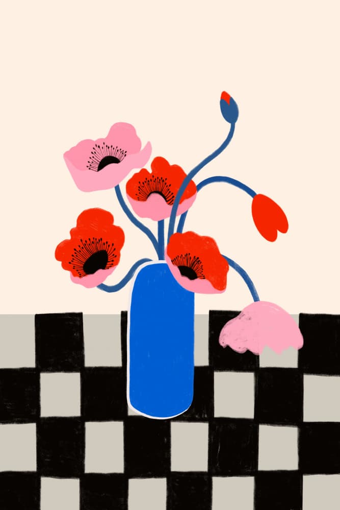Bloomingcontrast by Treechild — canvas wall art