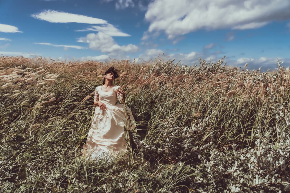 Ethereal Field Woman by Kurosaki Sangan — canvas wall art
