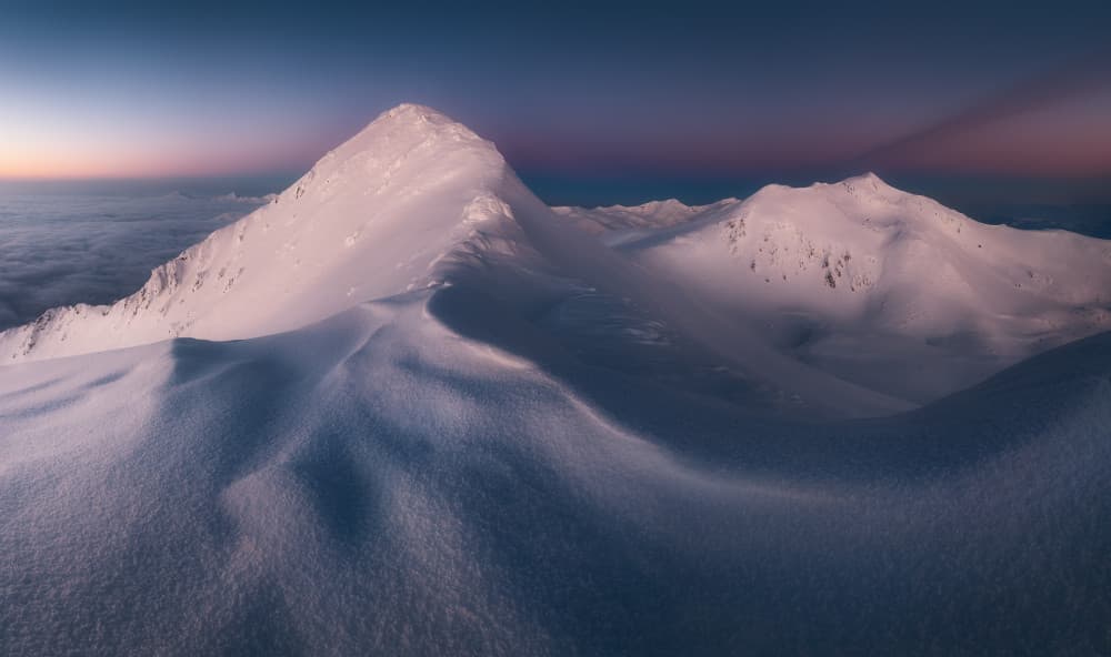 Snowy Alpine Twilight by Szabo Zsolt Andras — canvas wall art