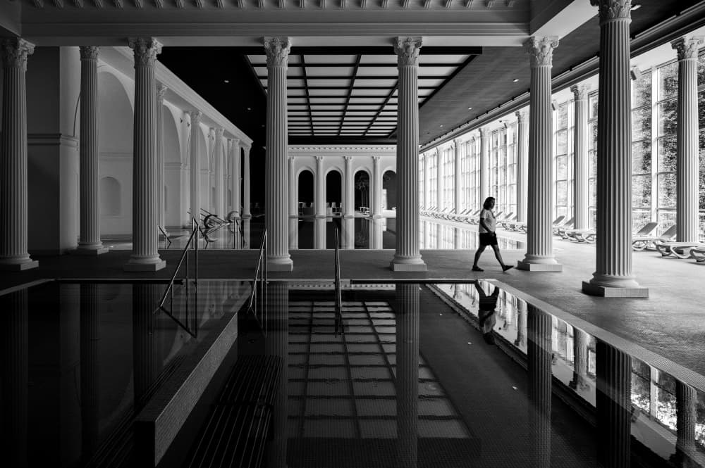 Grand Pool Architecture by Milan Uhrin AFIAP AZSF — canvas wall art