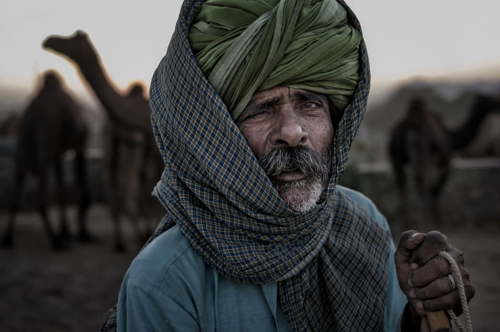 Desert Man With Turban by Pavol Stranak — canvas wall art