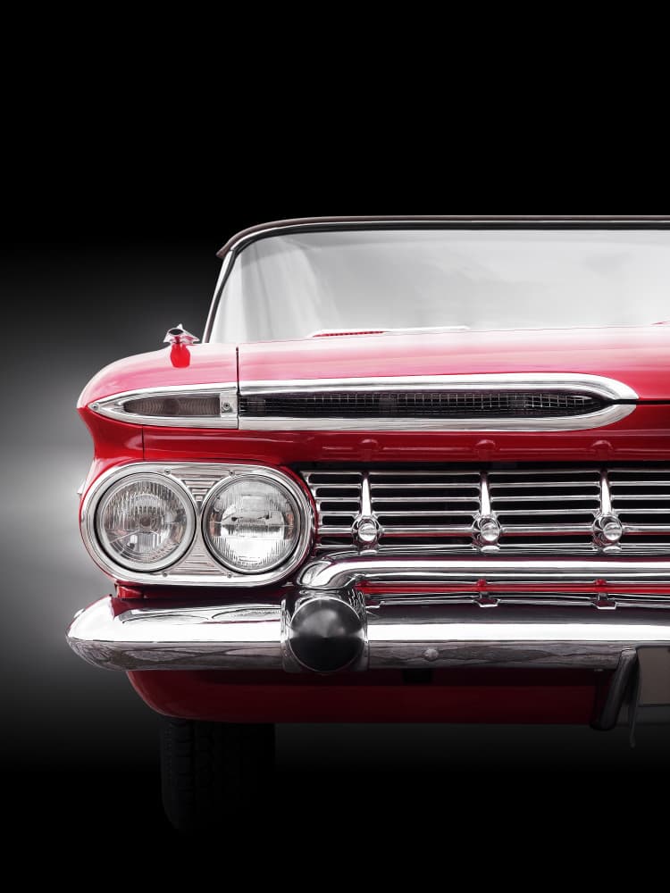 Classic Red Automobile by Beate Gube — canvas wall art