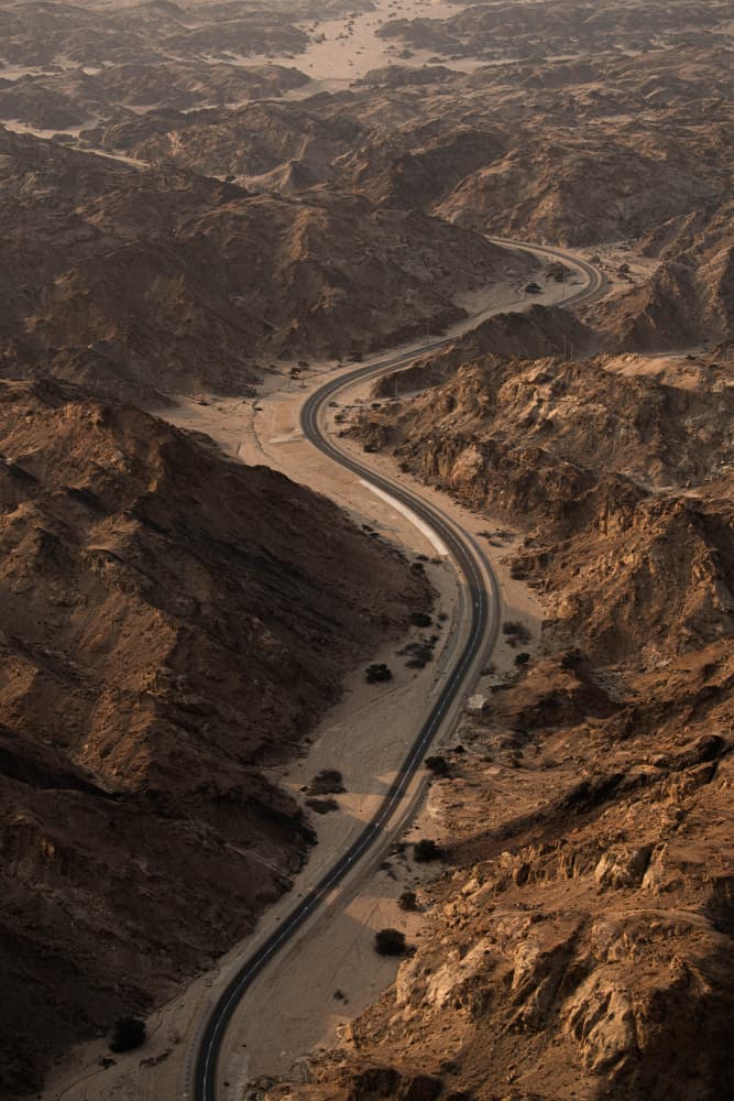 Winding Desert Road by Johan Enslin — canvas wall art