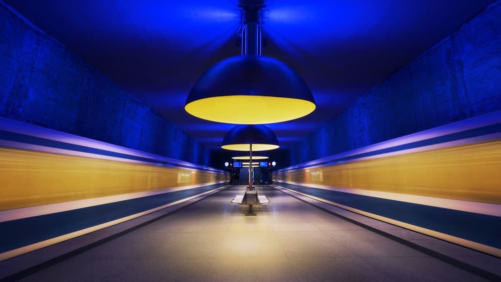 Underground lights by Iván Ferrero — canvas wall art