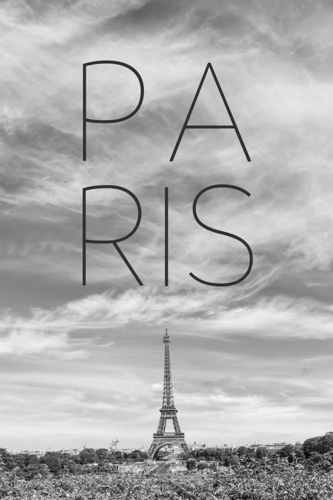 PARIS Eiffel Tower View by Melanie Viola — canvas wall art