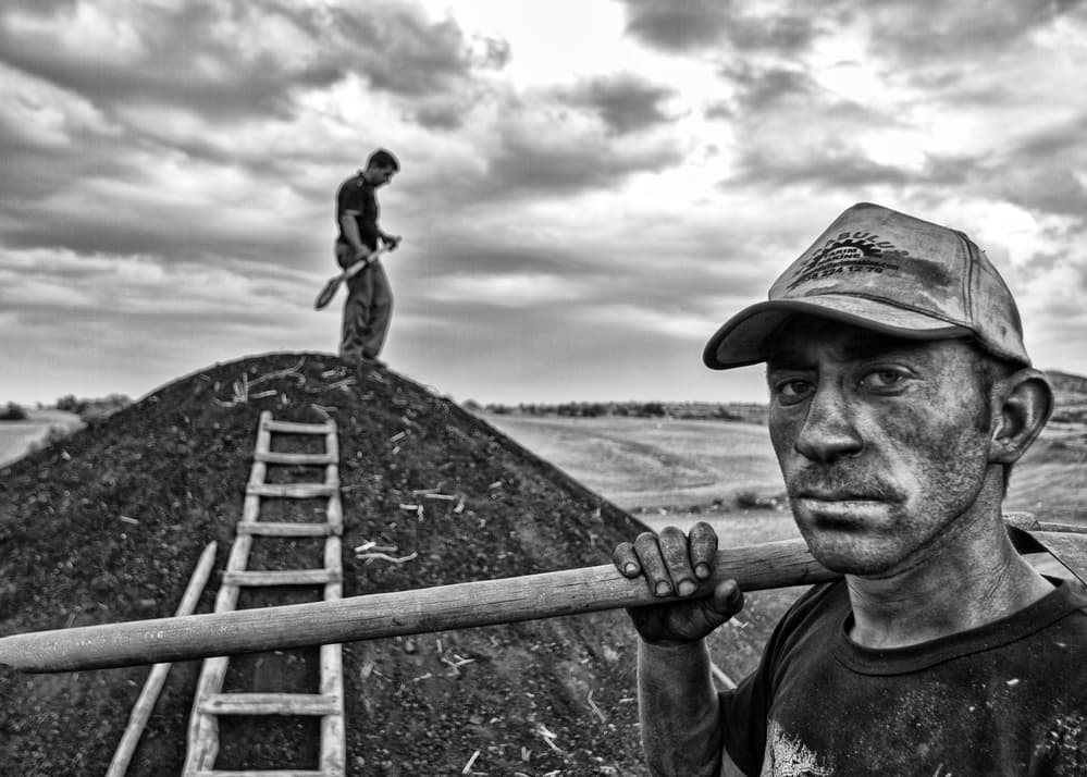 Dirty Face Worker by Feyzullah Tunç — canvas wall art