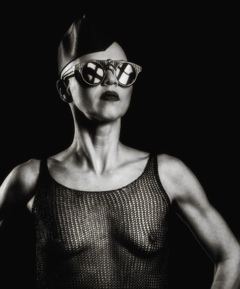 Bold Woman Sunglasses by mario lotzin / uwe friessner — canvas wall art