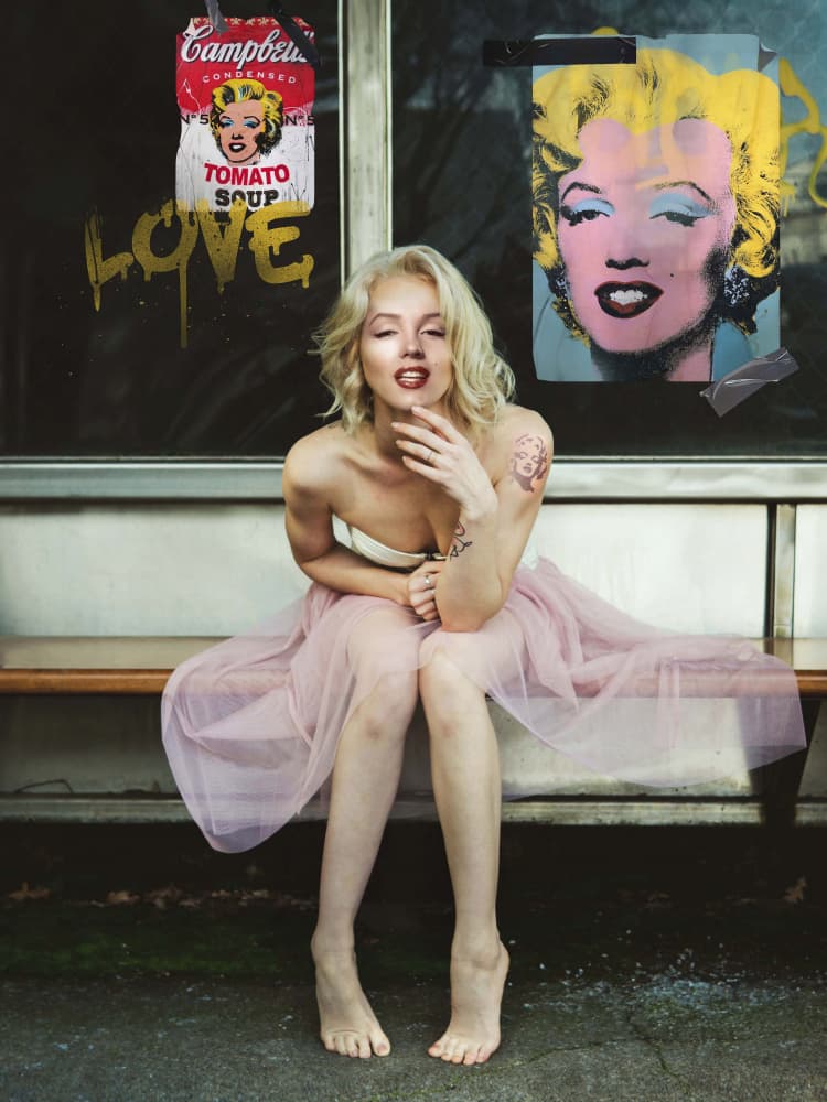 New Marilyn by Dikhotomy — canvas wall art