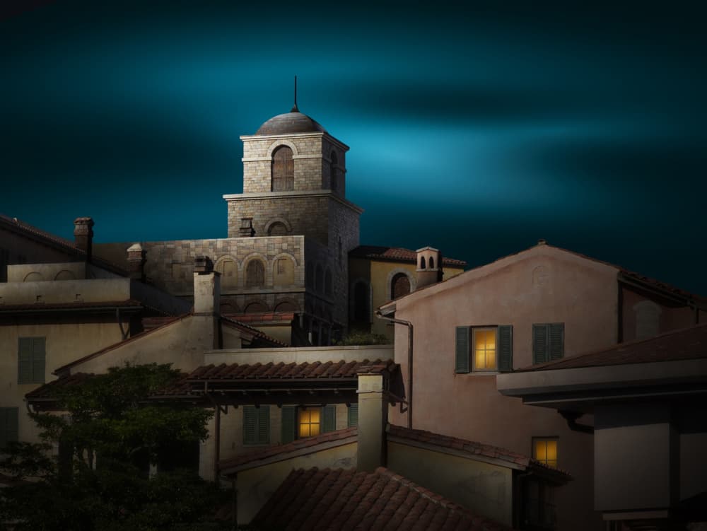 Warm Night in Town by Shuchuan Liu — canvas wall art