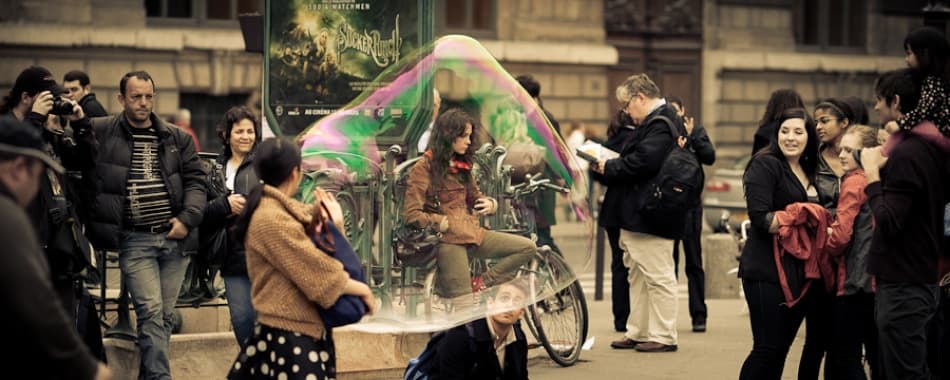 Urban Bubble Surprise by Guillaume Vigoureux — canvas wall art