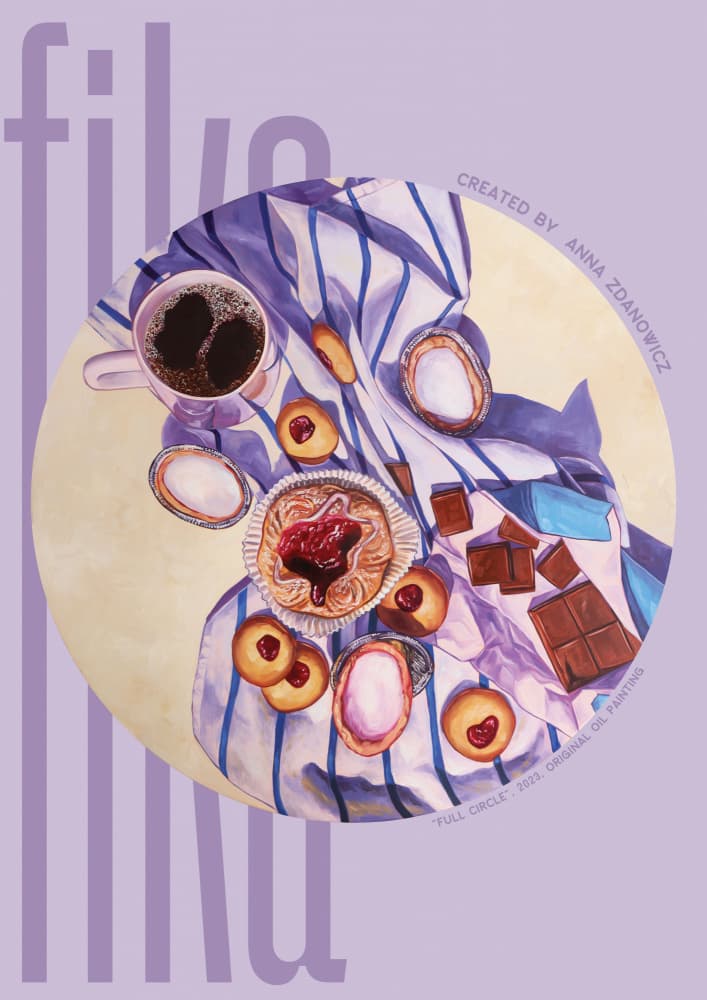 Fika Coffee Break by Anna Zdanowicz — canvas wall art