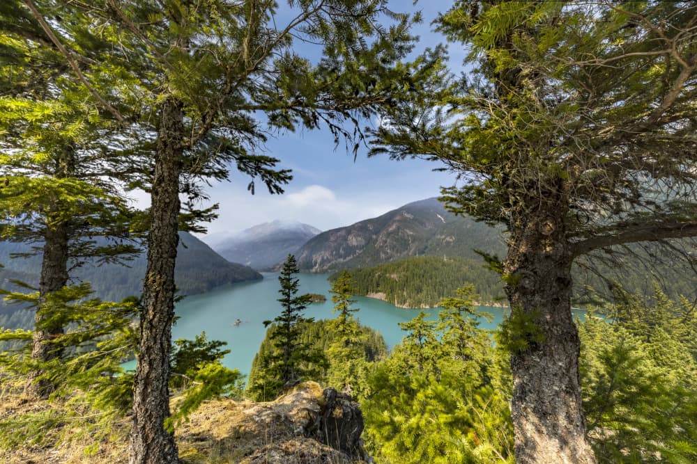 Turquoise Mountain Lake by Melanie Viola — canvas wall art