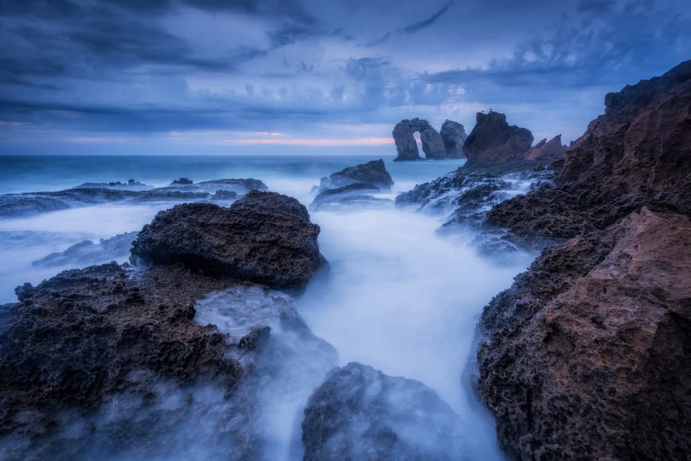 Twilight Sea Arches by Sergio Lanza — canvas wall art