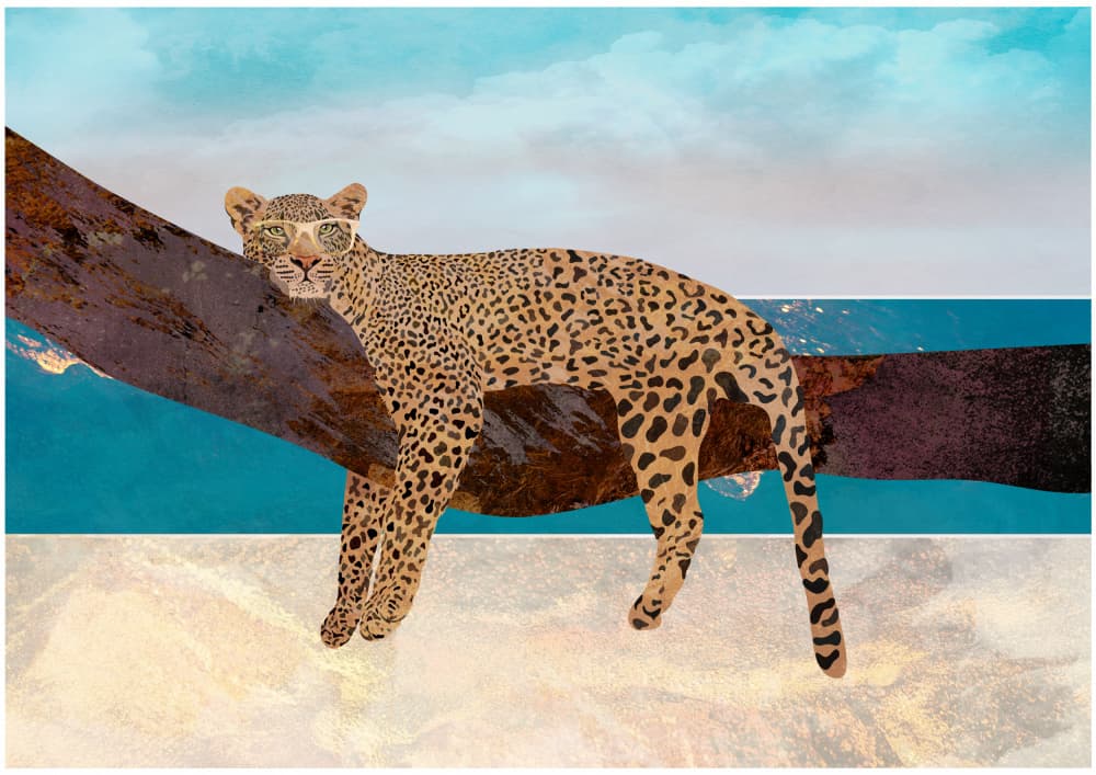 Relaxed Leopard Beach Style by Sarah Manovski — canvas wall art