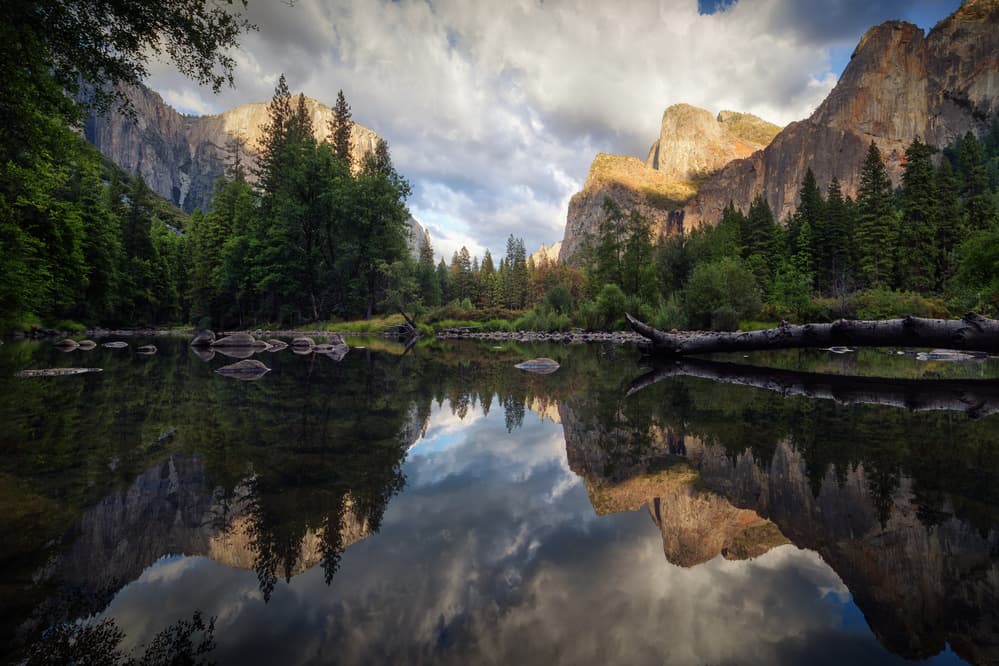 Yosemite River Reflection by Juan Pablo de Miguel — canvas wall art