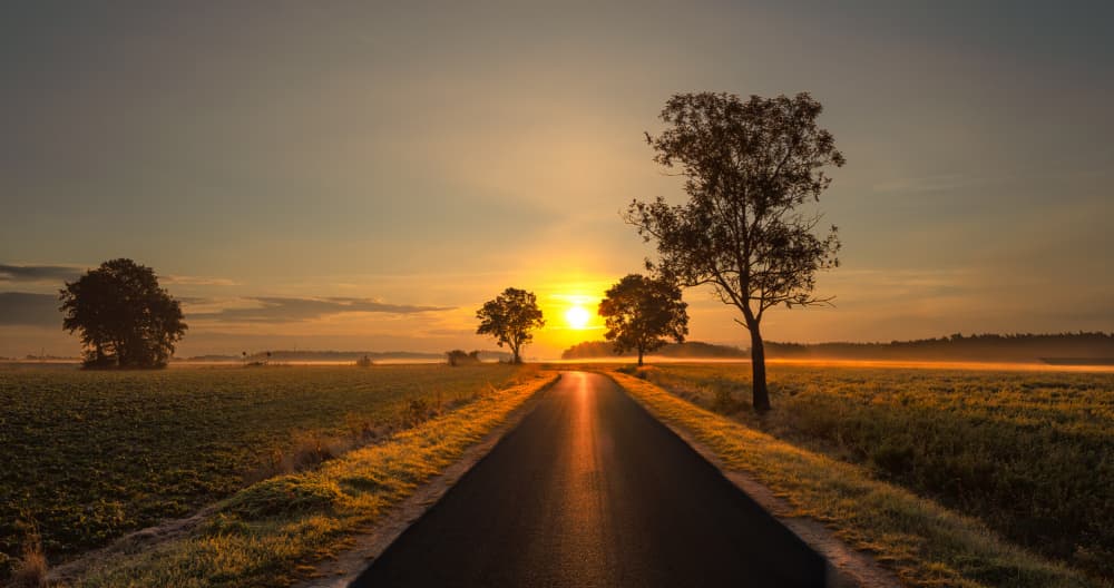 Golden Morning Road by Slawomir Kowalczyk AFRP  FIAP  IAAP — canvas wall art
