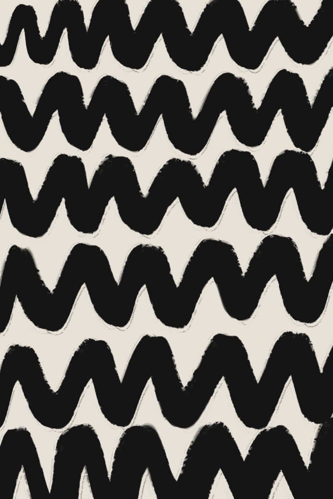 Zigzag Rhythm by Treechild — canvas wall art