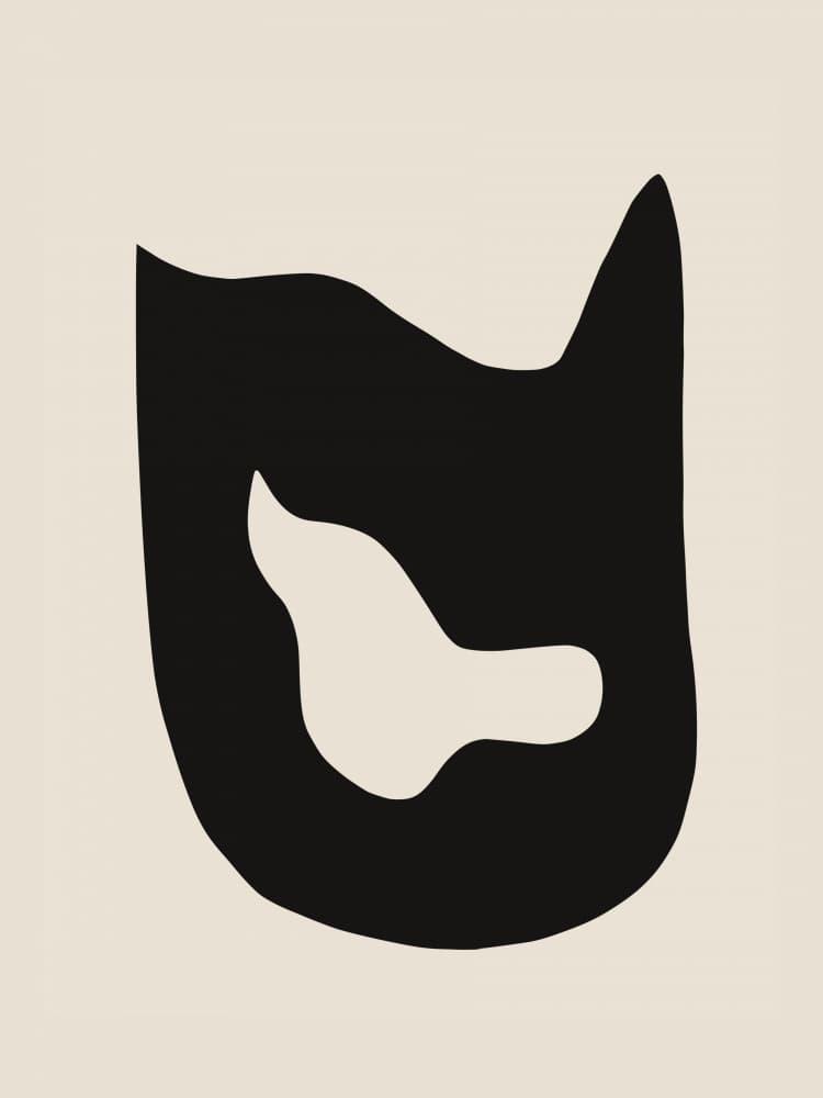 Abstract Organic Shape by Little Dean — canvas wall art