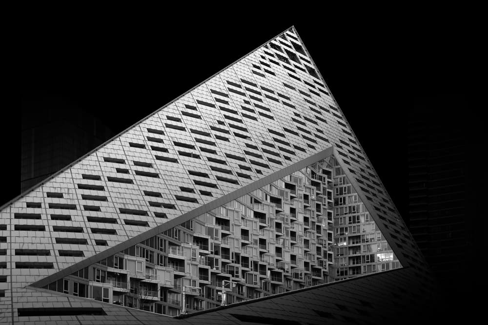Sleek Urban Geometry by Alessio Forlano — canvas wall art
