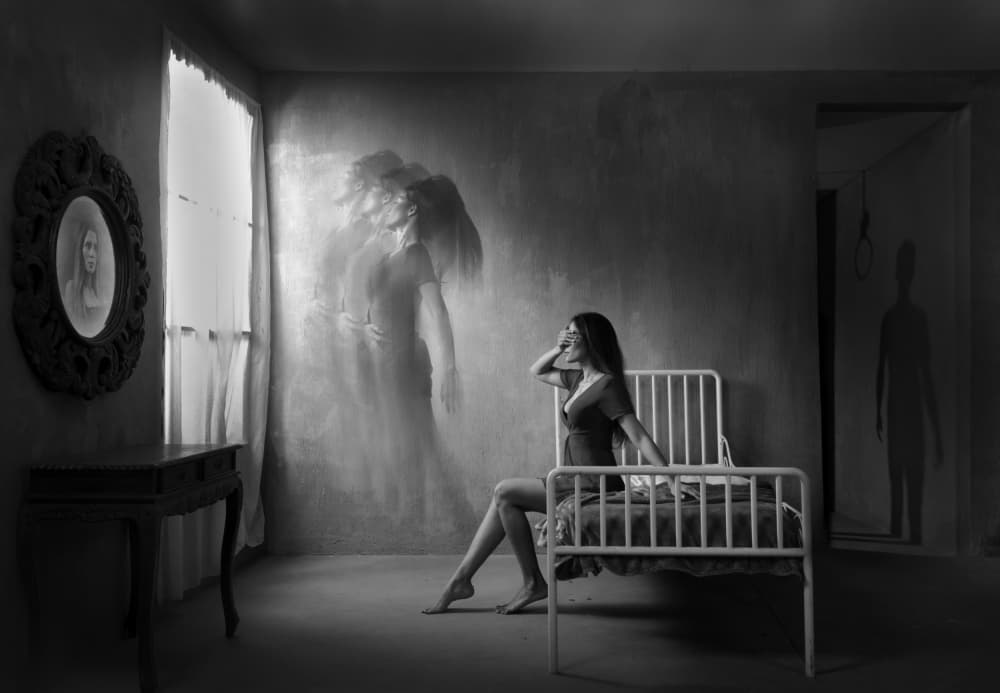 Lonely Woman Surreal Dream by Rawisyah Aditya — canvas wall art