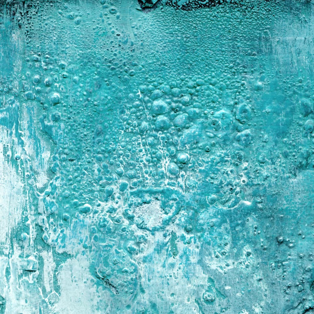 Teal Bubble Patina by Jared Hankins — canvas wall art