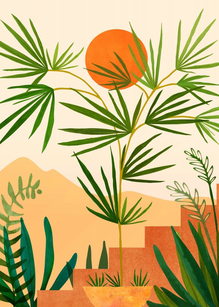 Harvest Moon Landscape by Kristian Gallagher — canvas wall art