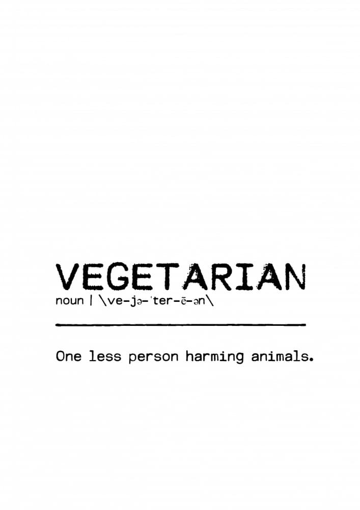 Vegetarian Kindness Definition by Orara Studio — canvas wall art