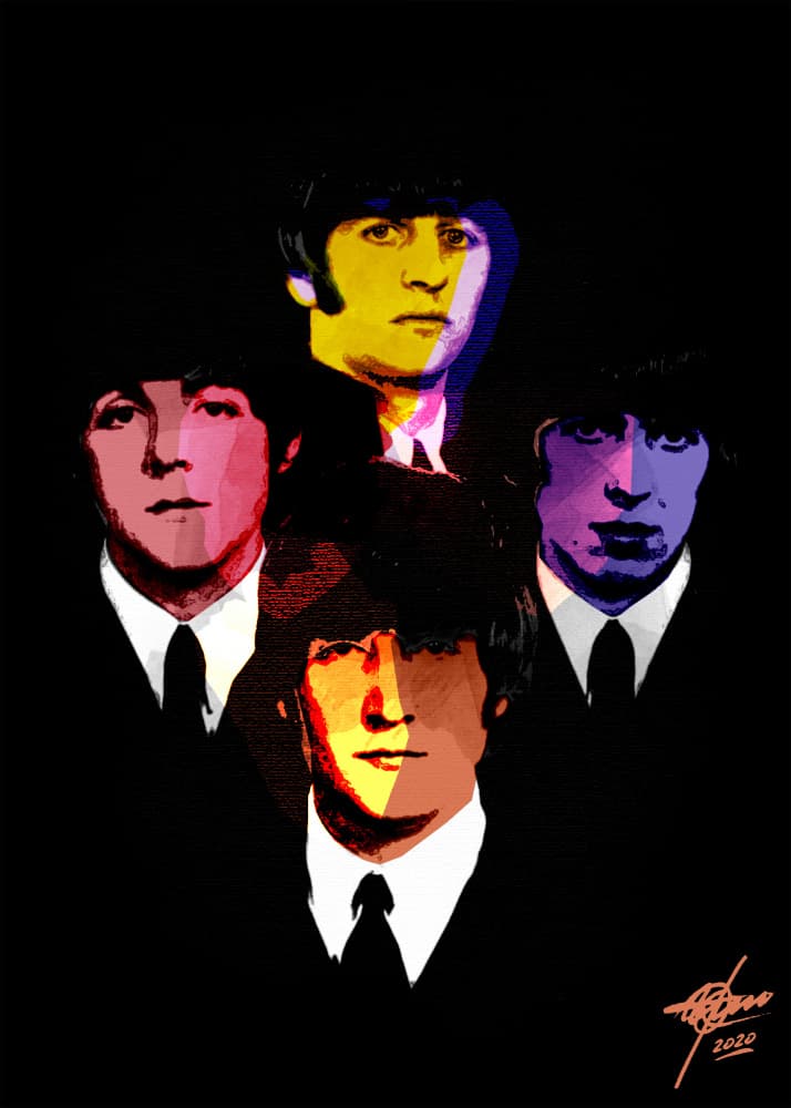 Colorful Pop Art Portraits by Osvaldo Russo — canvas wall art