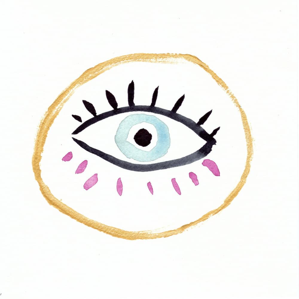 Eye I by Christine Lindstrom — canvas wall art