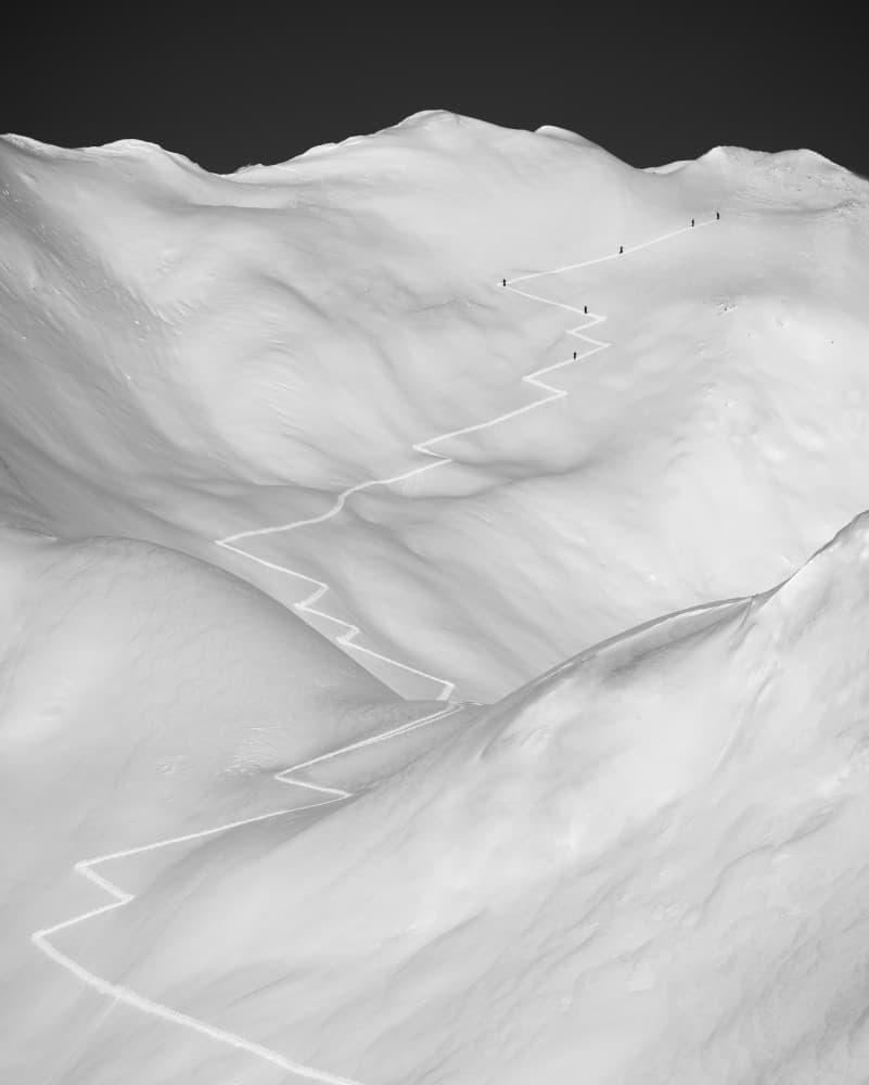 Alpine Winter Journey by Peter Svoboda MQEP — canvas wall art