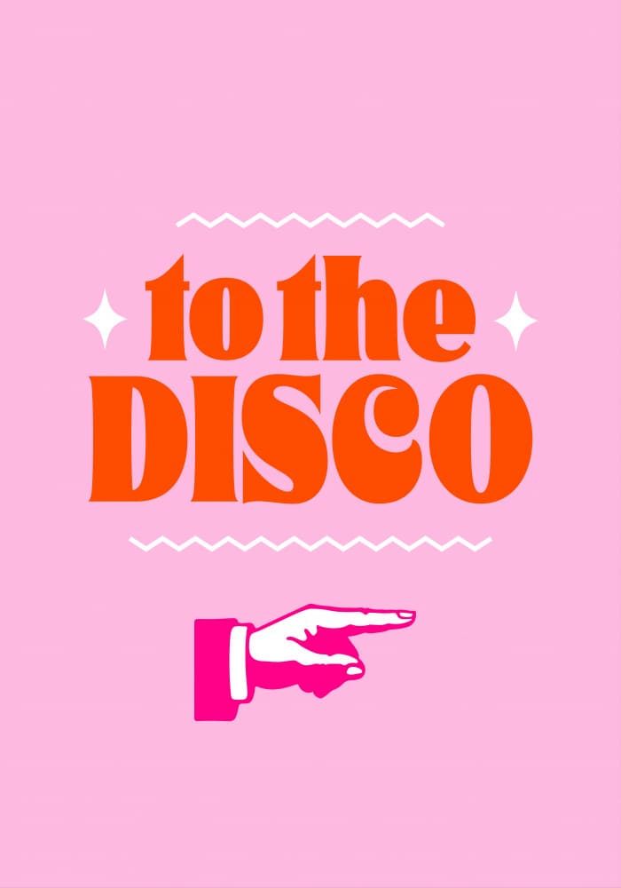 To The Disco Fun by Athene Fritsch — canvas wall art