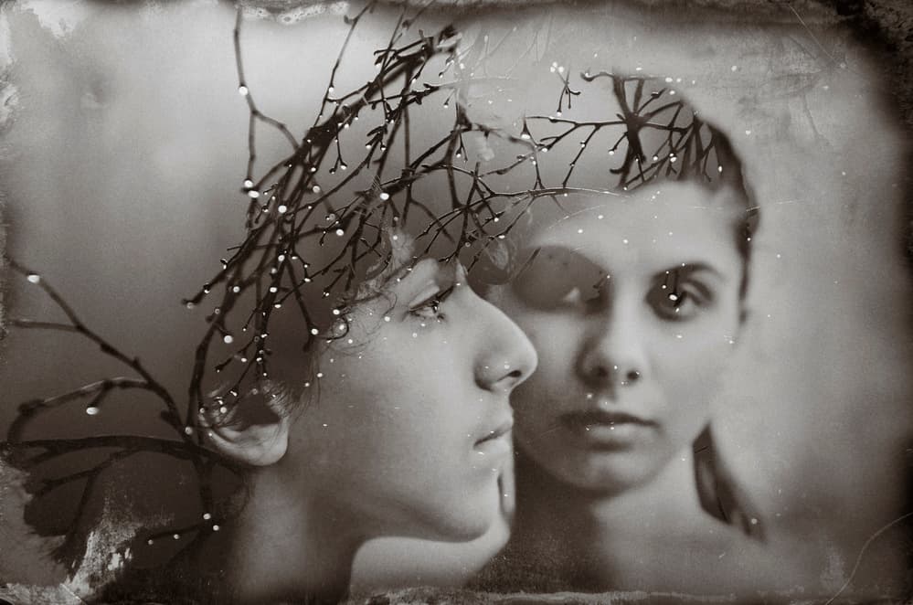 Ethereal Woman Reflection by Desislava Ignatova — canvas wall art